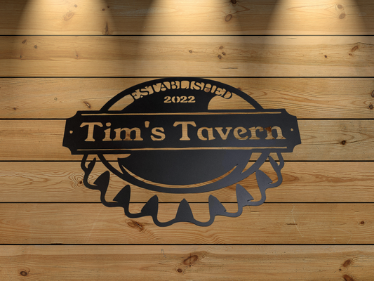 Tavern Bar Sign Custom