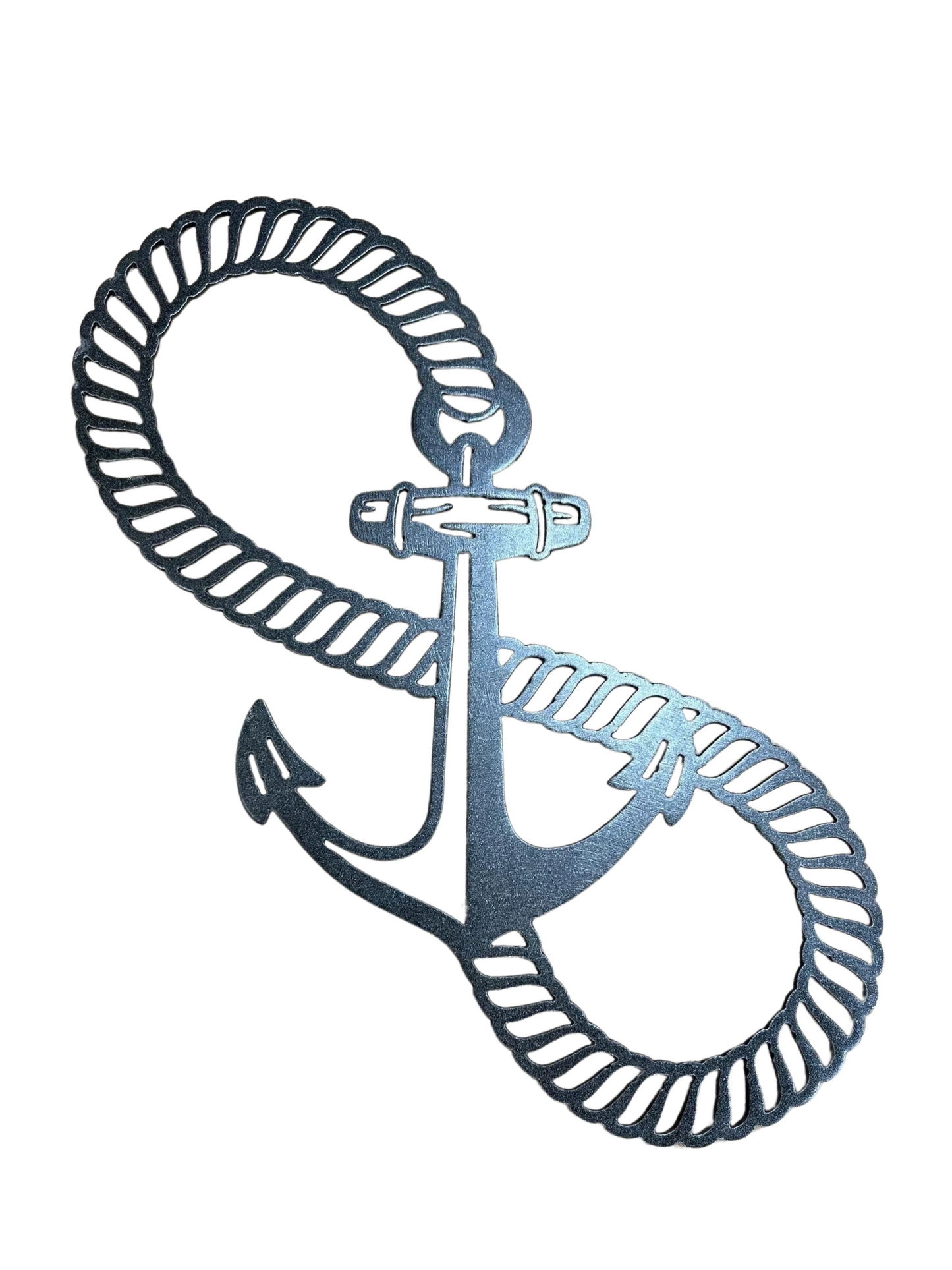 Rope and Anchor Metal Wall Art